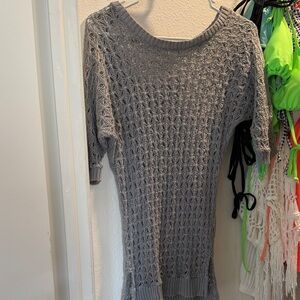 Studio Y Women's Textured Gray Sweater